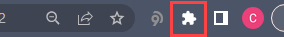 Chrome Extensions icon in the toolbar