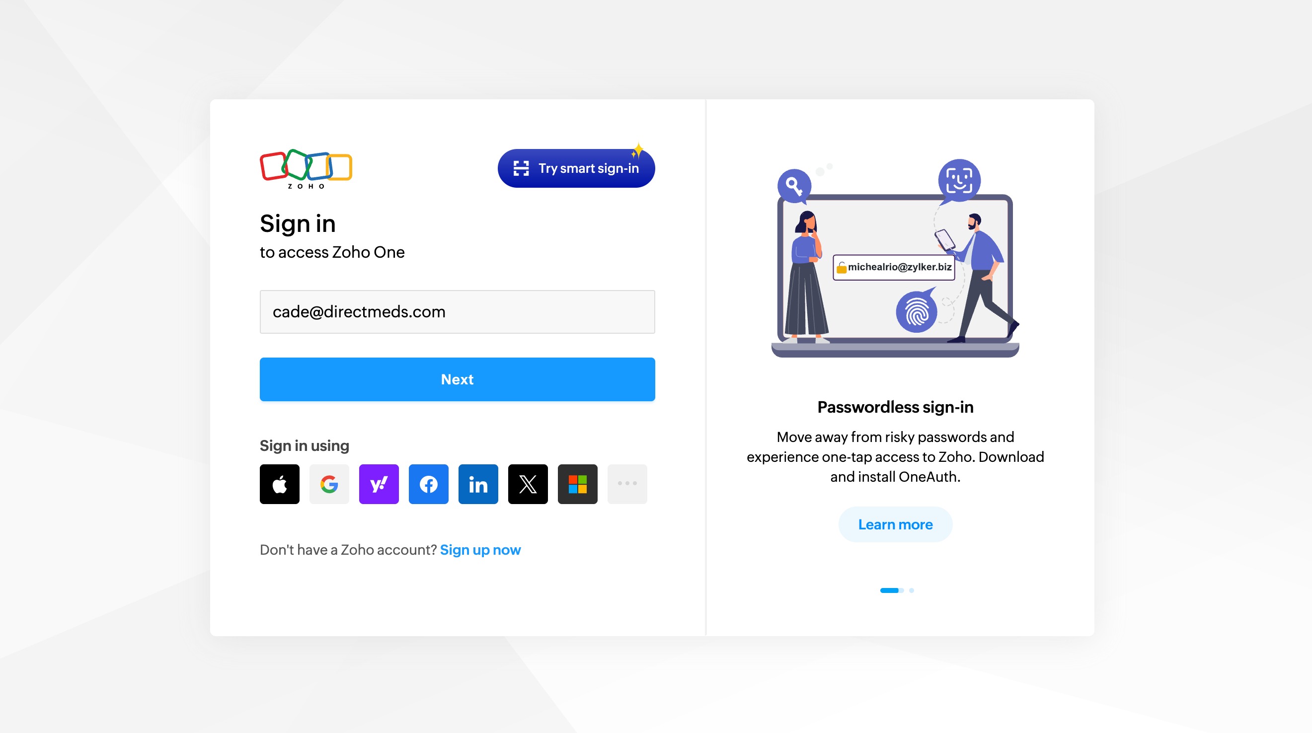 Zoho reset step 15