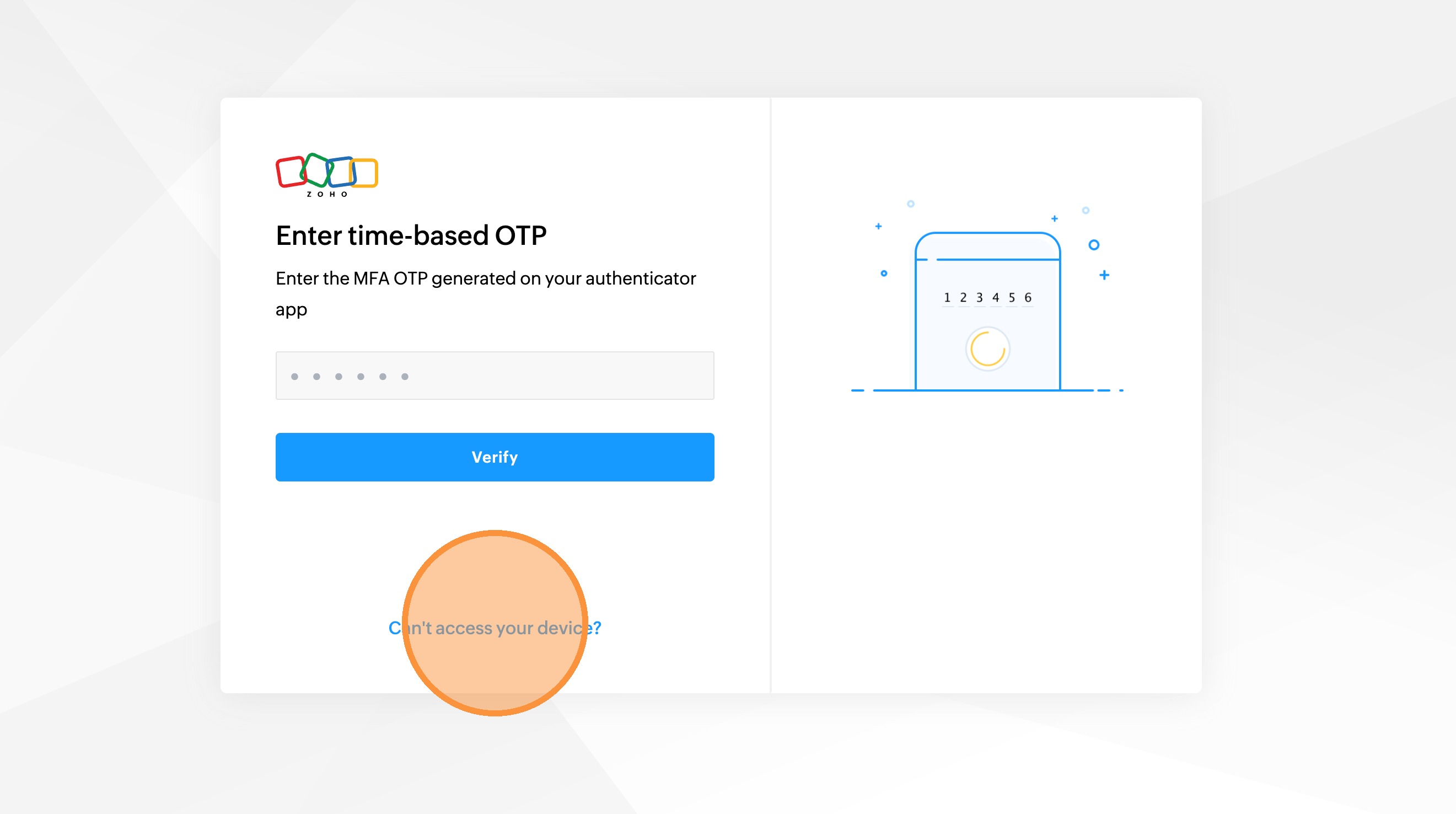 Zoho reset step 17