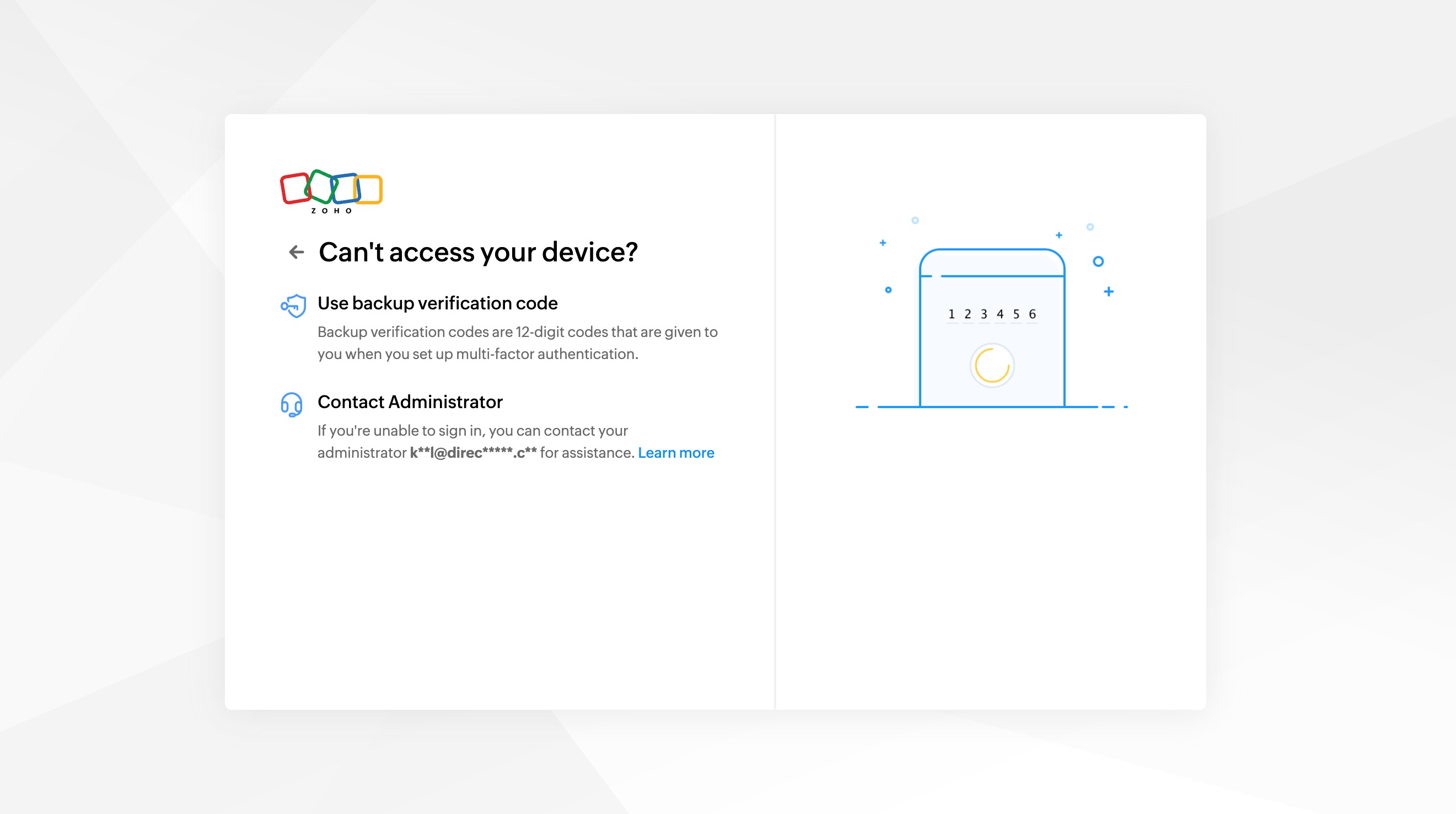 Zoho reset step 18