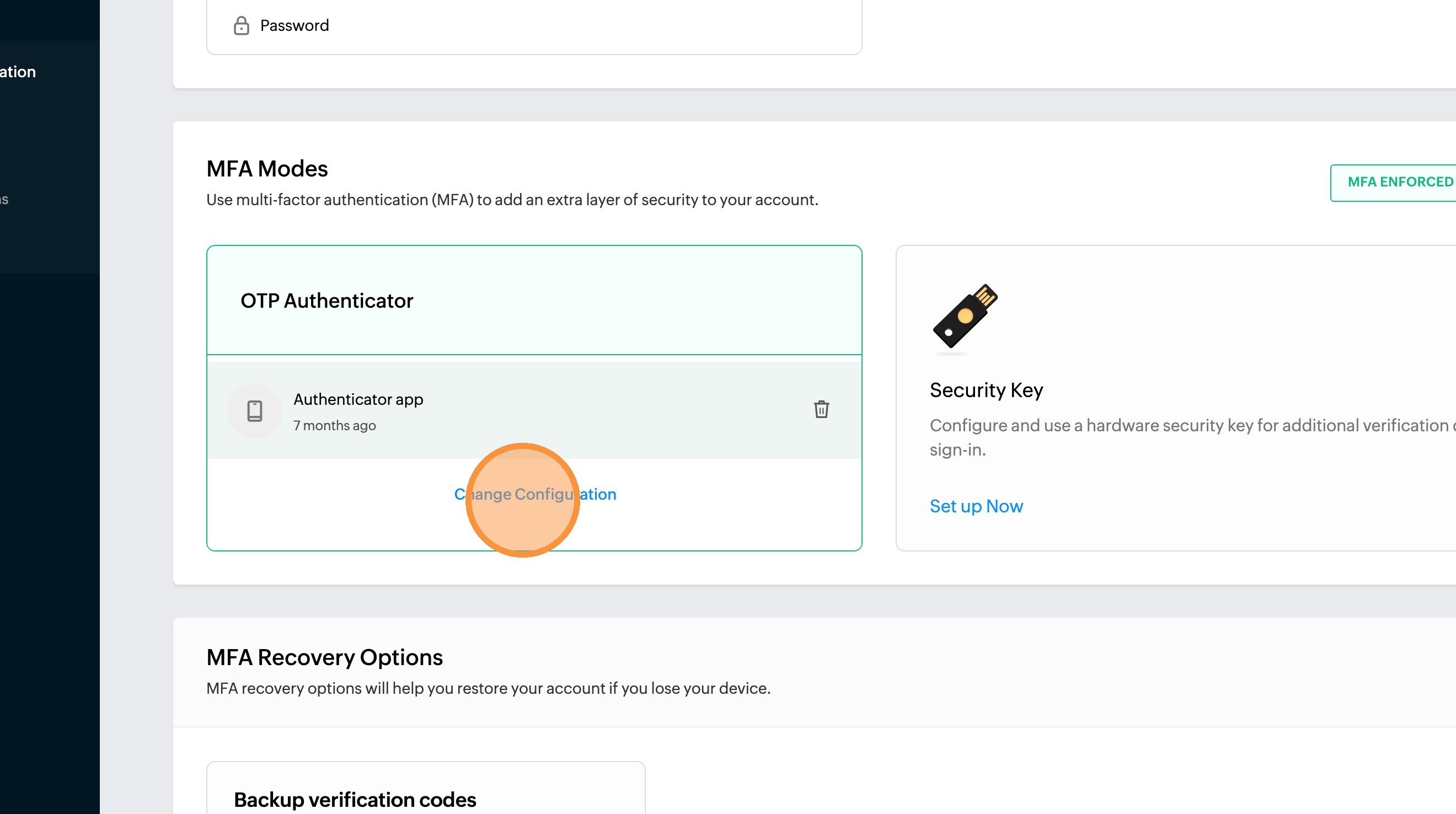 Zoho reset step 23